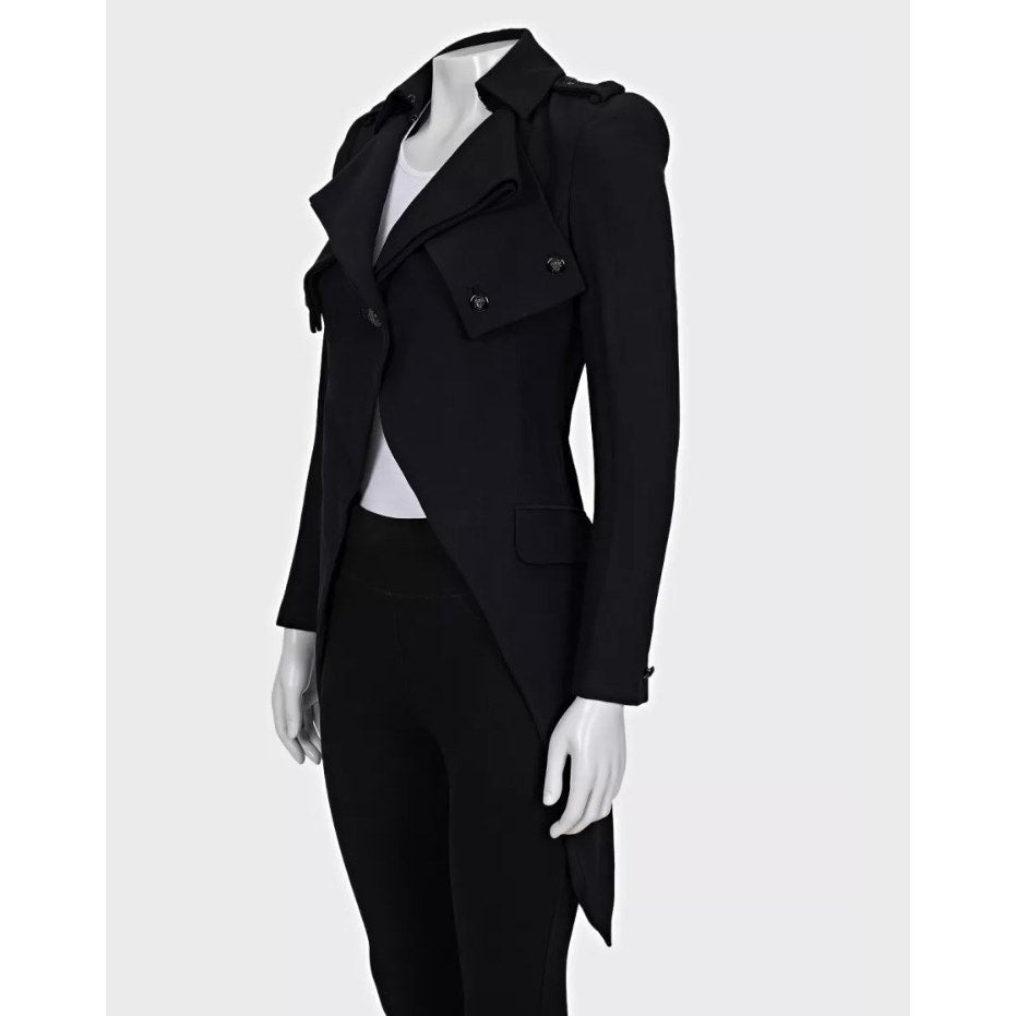Alexander McQueen Black Tailored Jacket Voluminous Shoulders Pre-owned