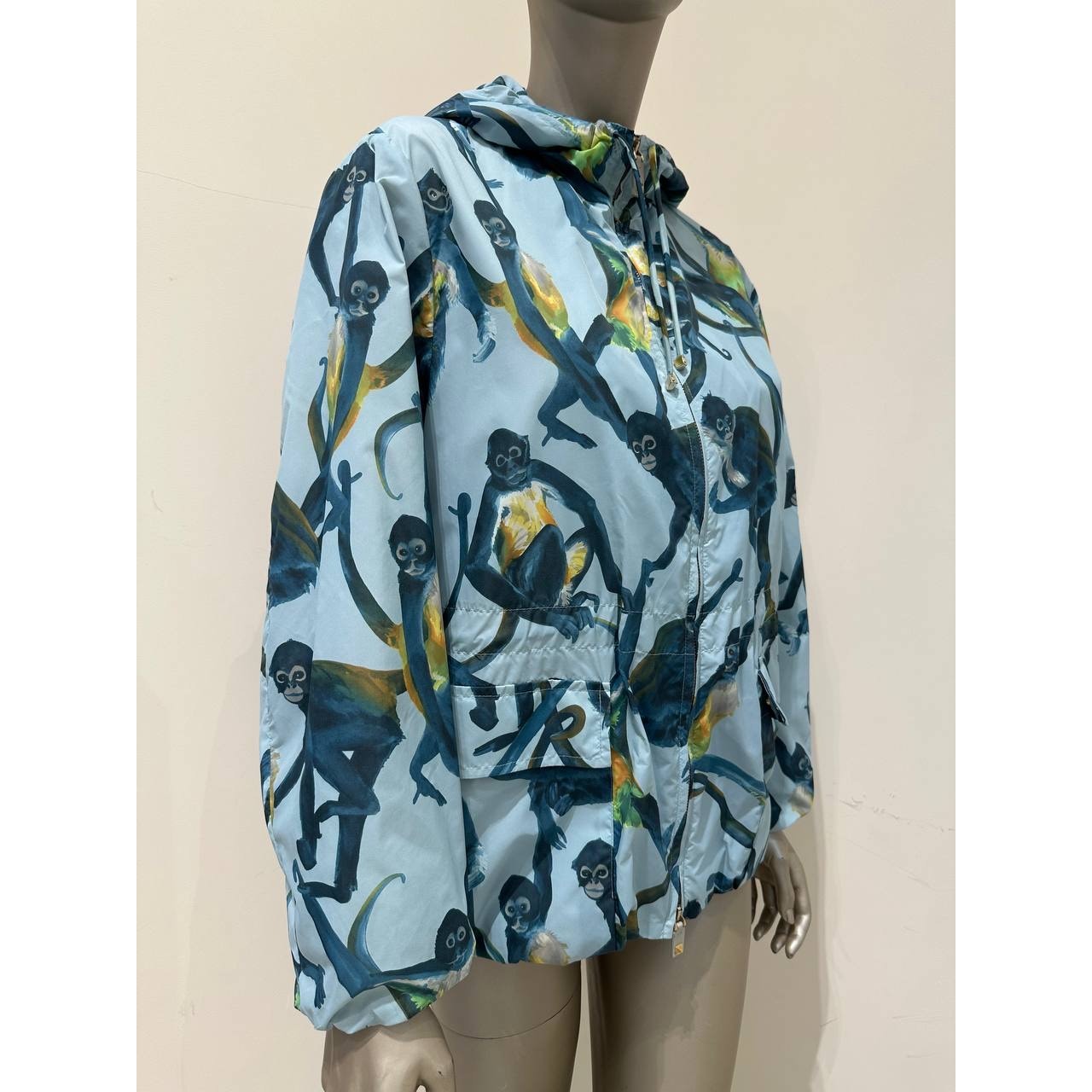 Valentino Sub-Zero Couture Monkey Print Hooded Jacket IT 40 Pre-owned