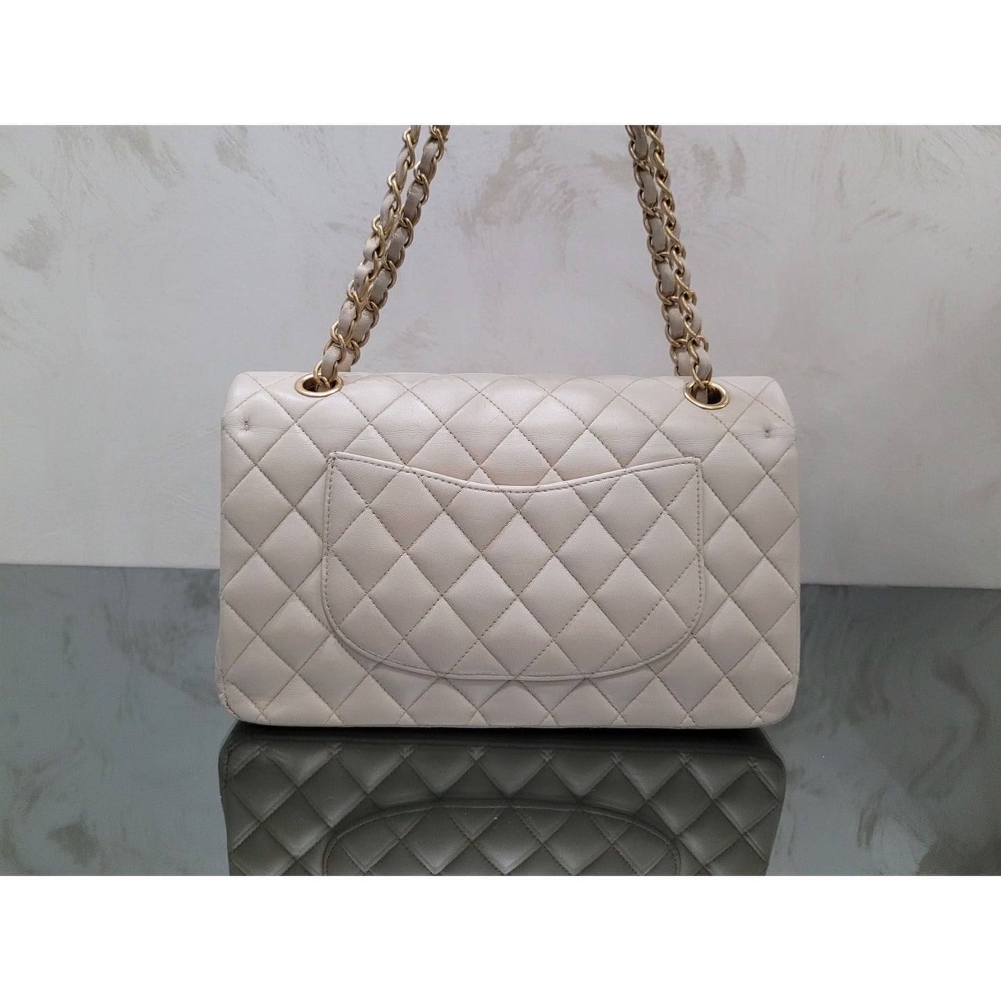 Chanel Medium Ivory Double Flap Bag Pre-owned