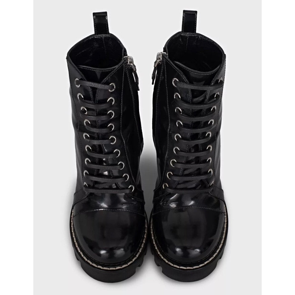 Louis Vuitton Star Trail Black Leather Ankle Boots Sz 37.5 Pre-owned