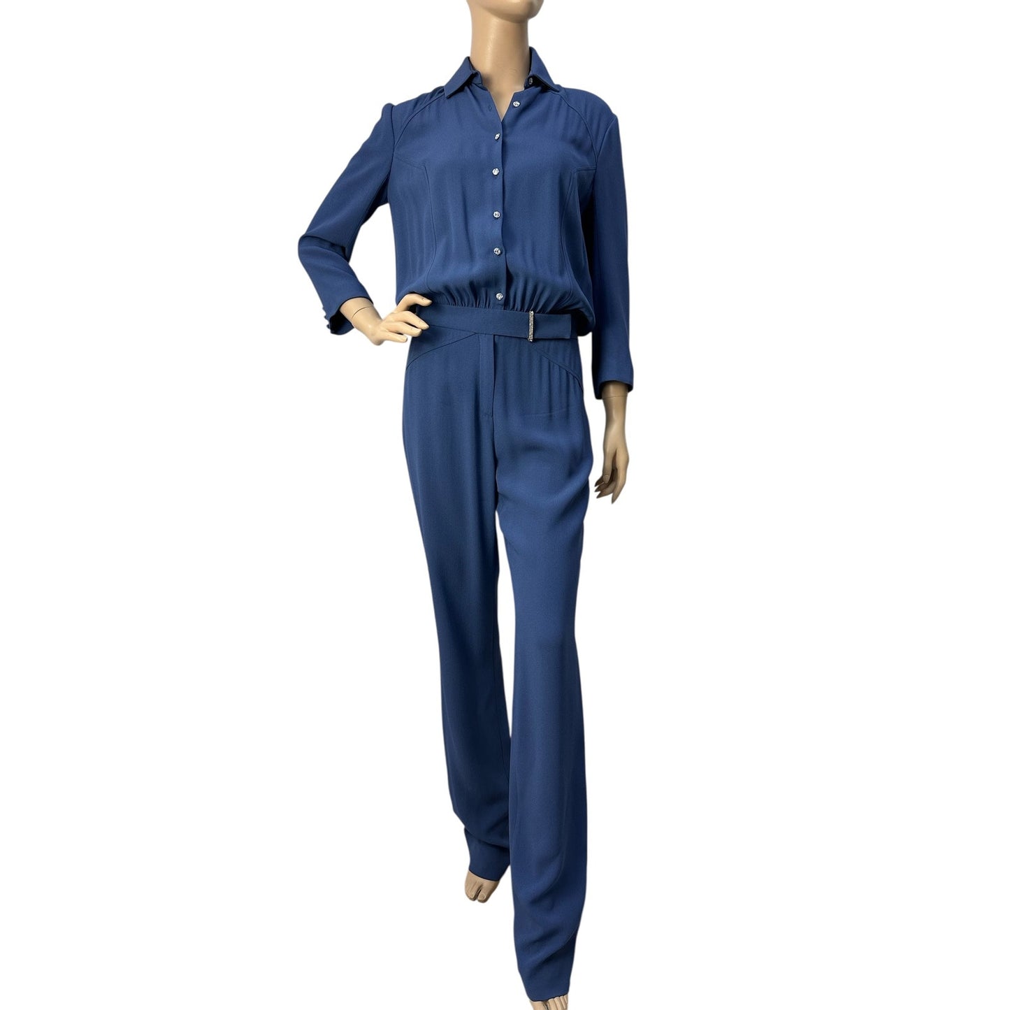 Azzaro Indigo Belted Jumpsuit sz.38