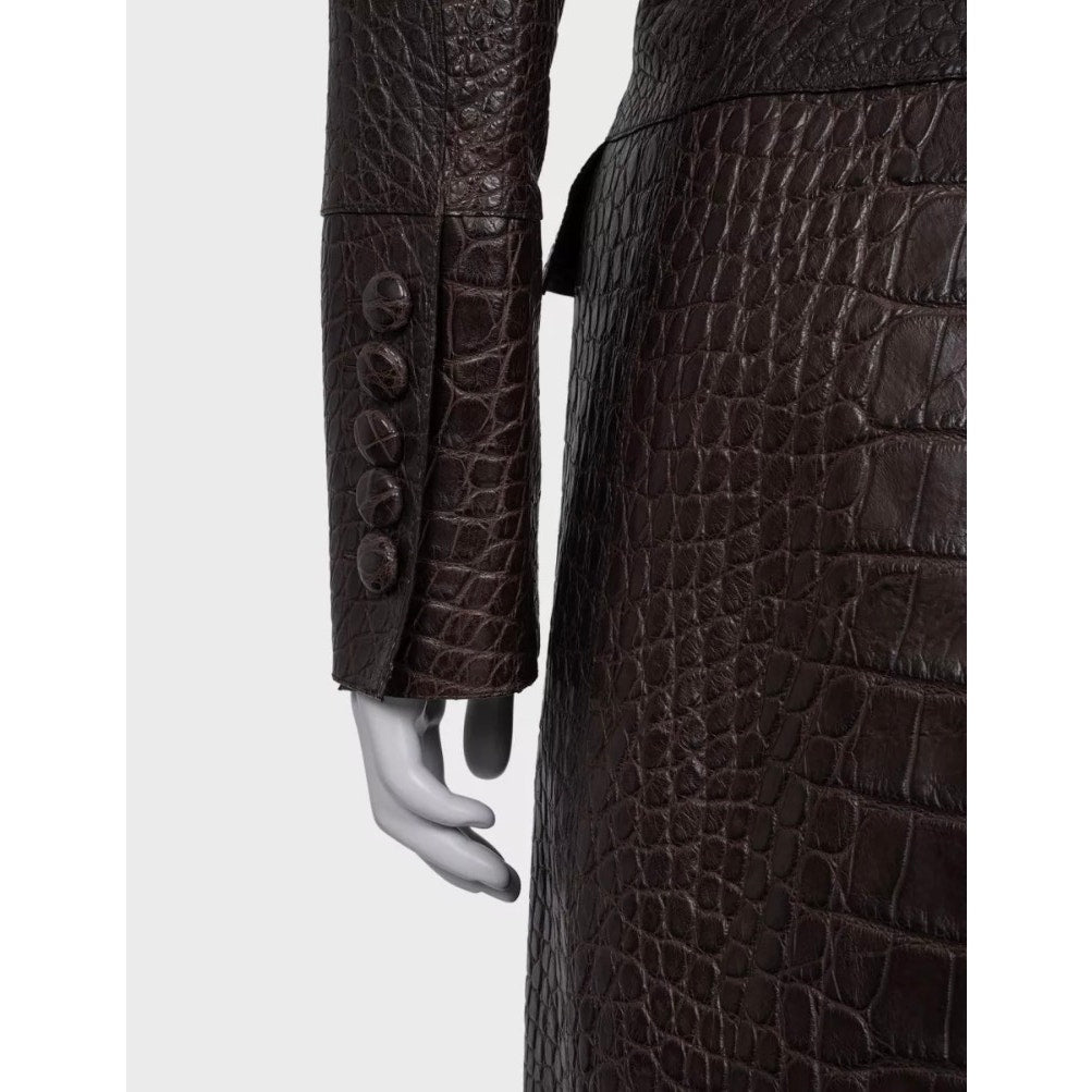 Valentino Leather &  Coat - IT 38 Pre-owned