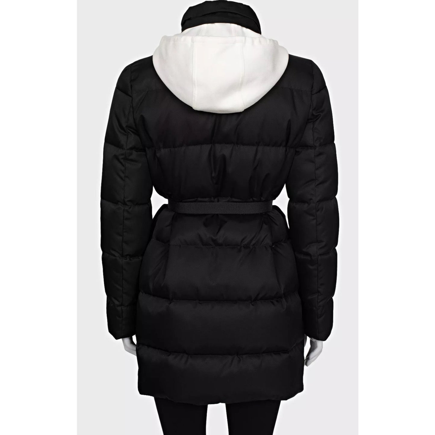 Miu Miu Black Gabardine Oversized Puffer Jacket IT 40/S Pre-owned