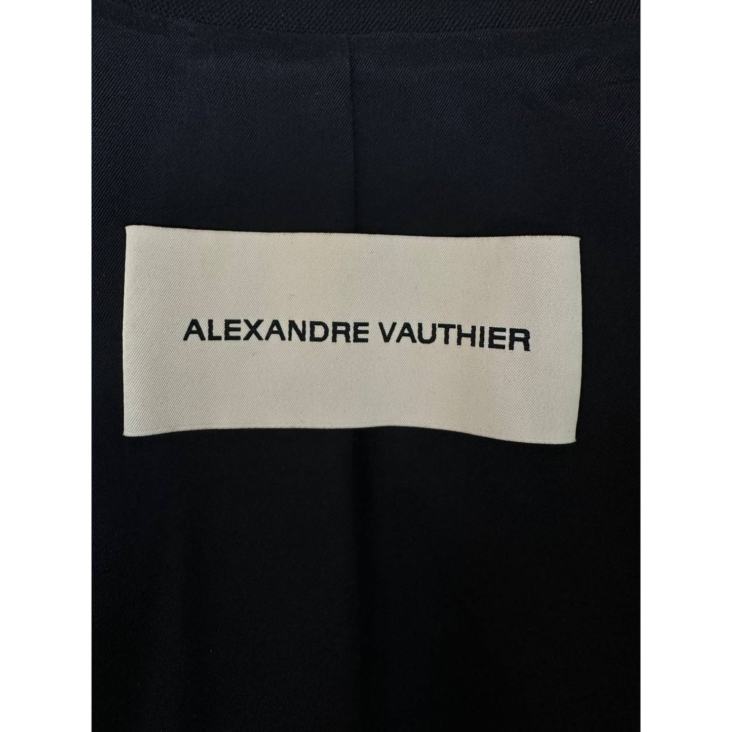 Alexandre Vauthier Crystal Embellished Black Blazer Bress Sz.40 pre-owned