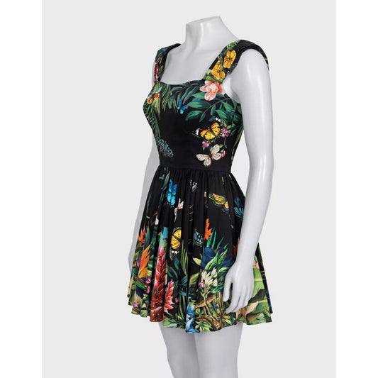 Dolce & Gabbana Bright Print Cotton Mini Dress IT40/S pre-owned