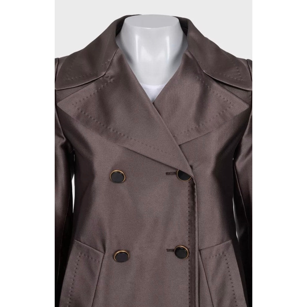 Gucci Double-Breasted A-Line Coat - IT 40 / S Pre-owned