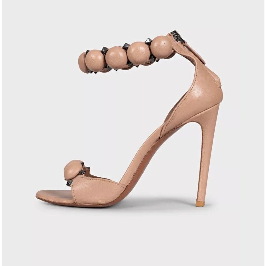 Alaïa Beige Leather Stiletto Sandals - Size EU 37 pre-owned