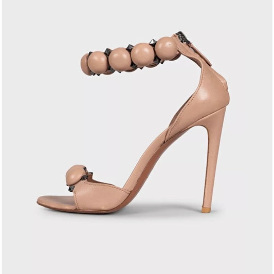 Alaïa Beige Leather Stiletto Sandals - Size EU 37 pre-owned