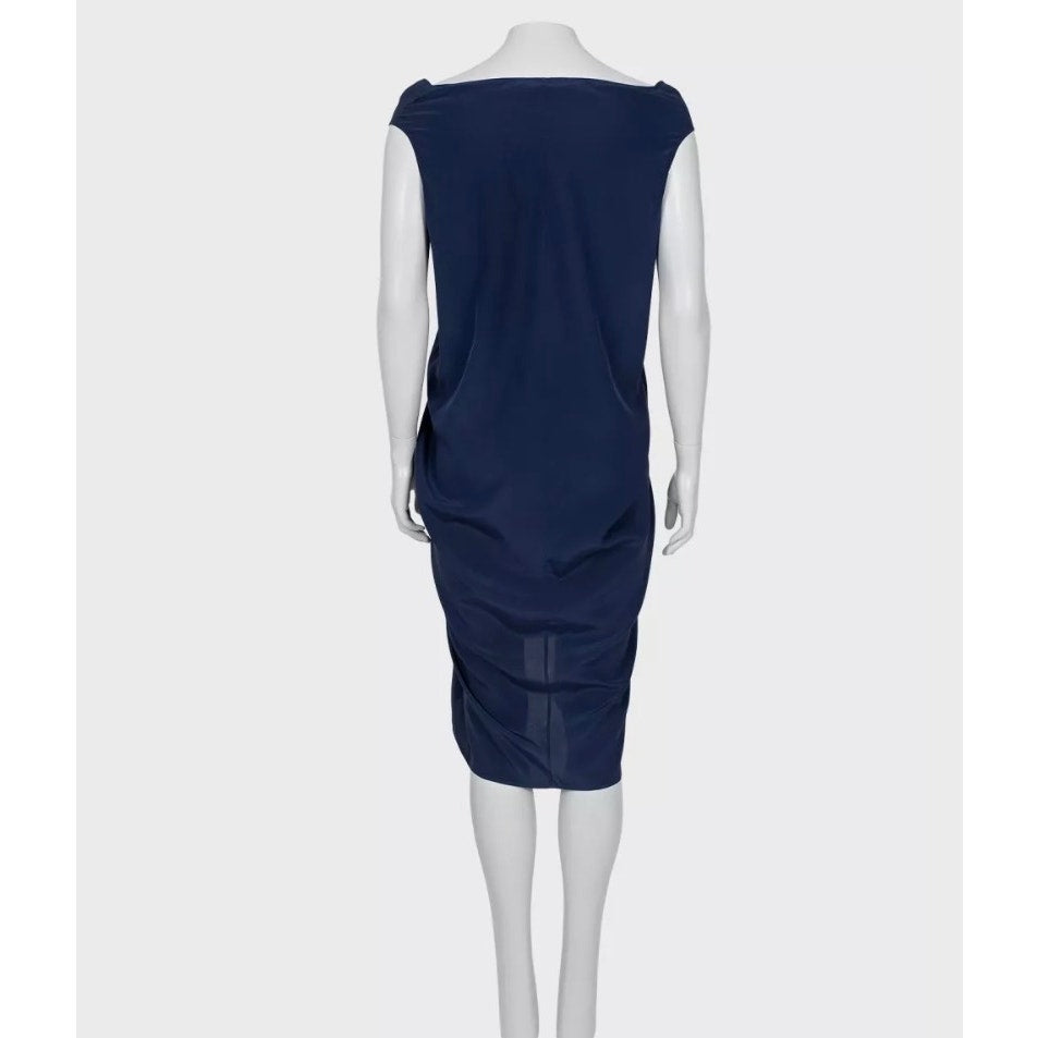 Saint Laurent Blue Straight Loose Fit Dress - XL Pre-owned