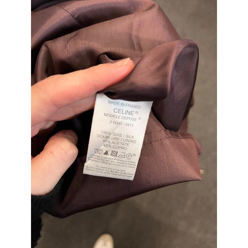 Celine Purple Silk Dress  Sz.38 Pre-owned