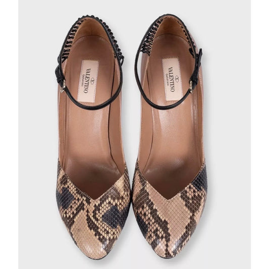 Valentino Beige Leather  Stiletto Pumps EU 40 Pre-owned