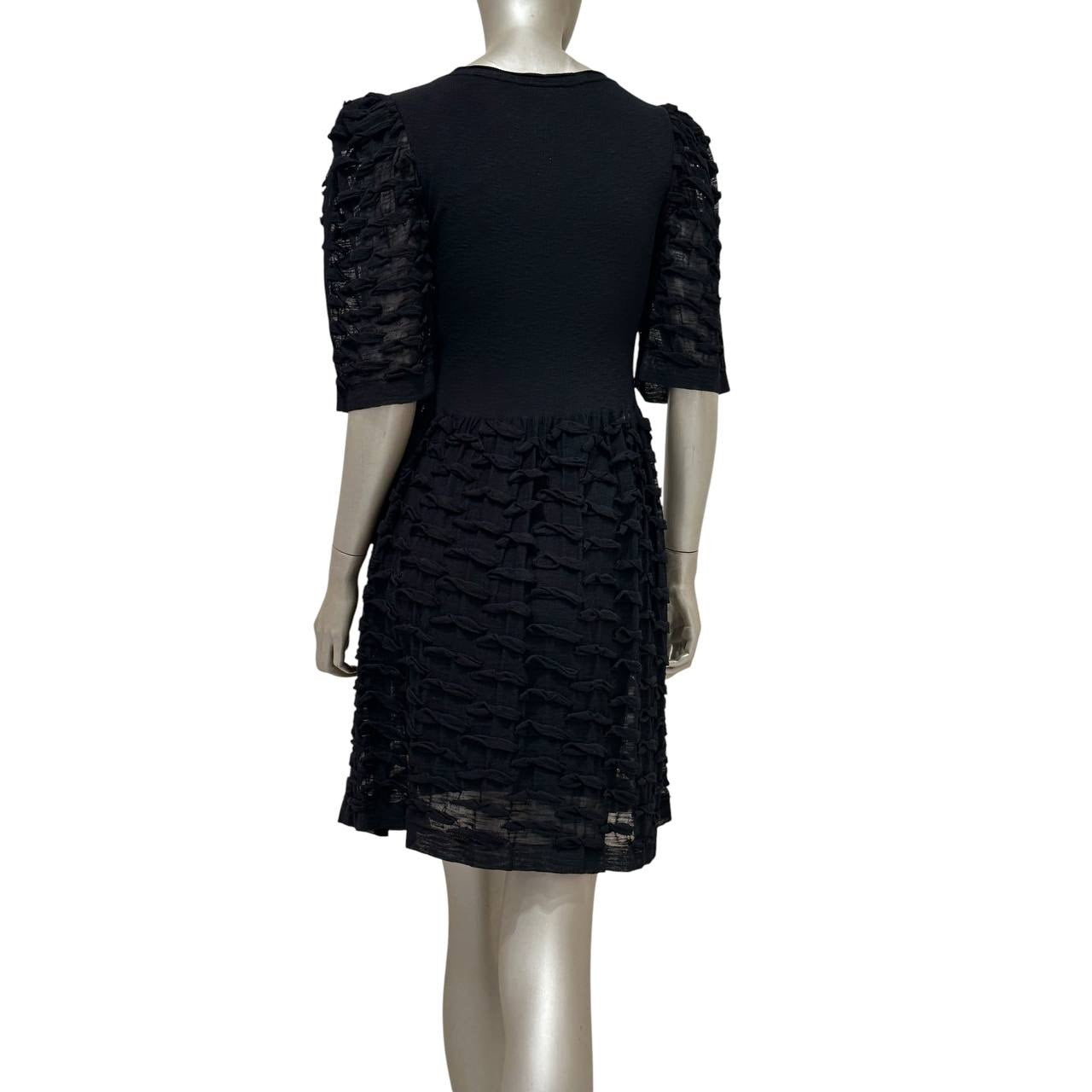Chanel Black Cotton-Modal Dress - 2012 Collection Sz.36 pre-owned