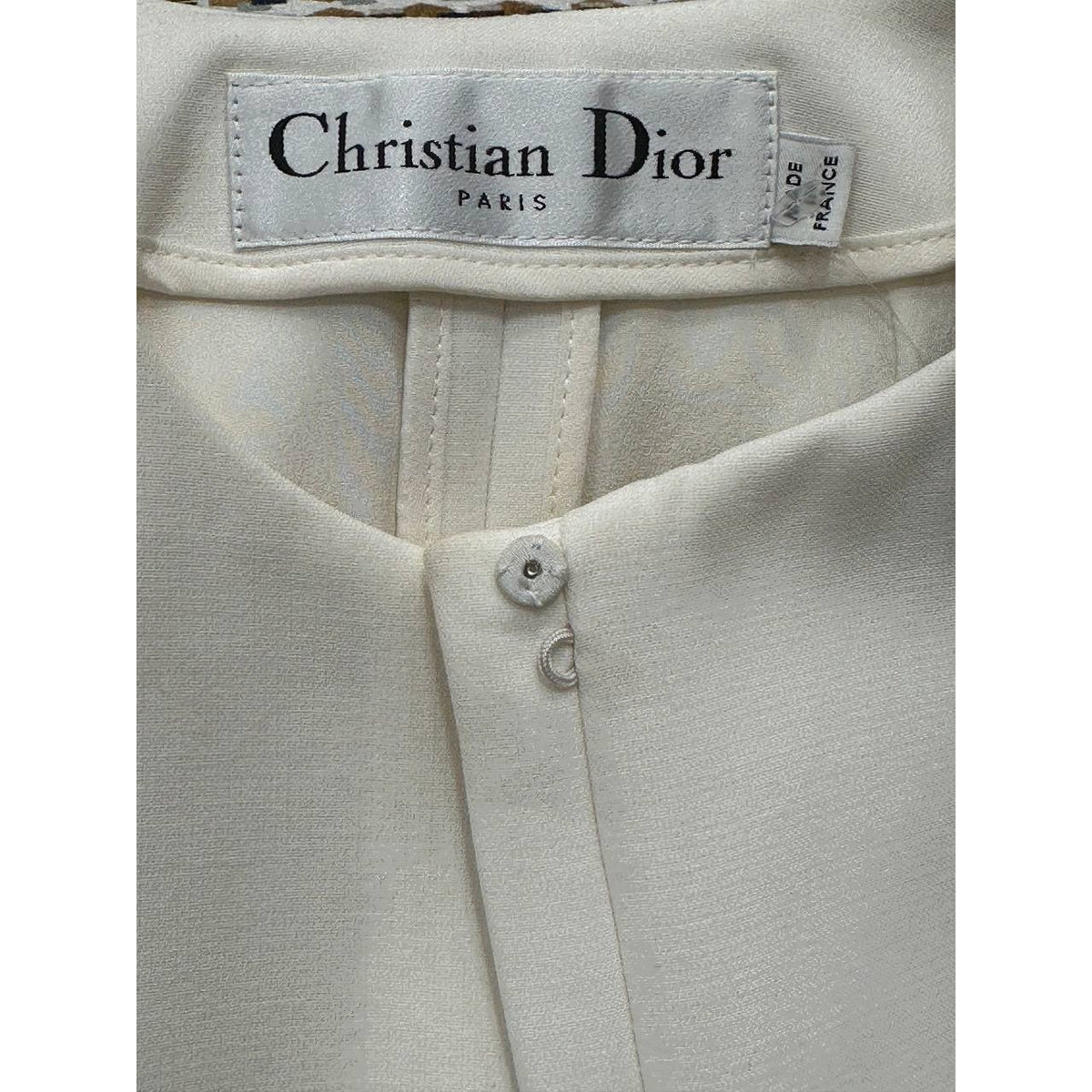 Christian Dior White Peplum Jacket & Skirt Set Sz.38/40 pre-owned