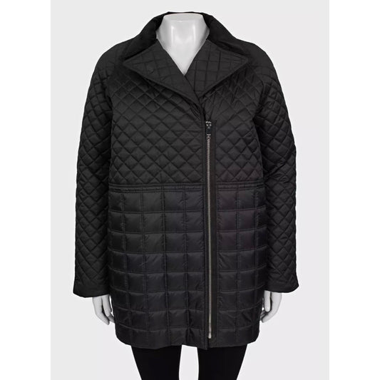 Burberry Black Quilted Jacket Coat Sz.L Pre-owned