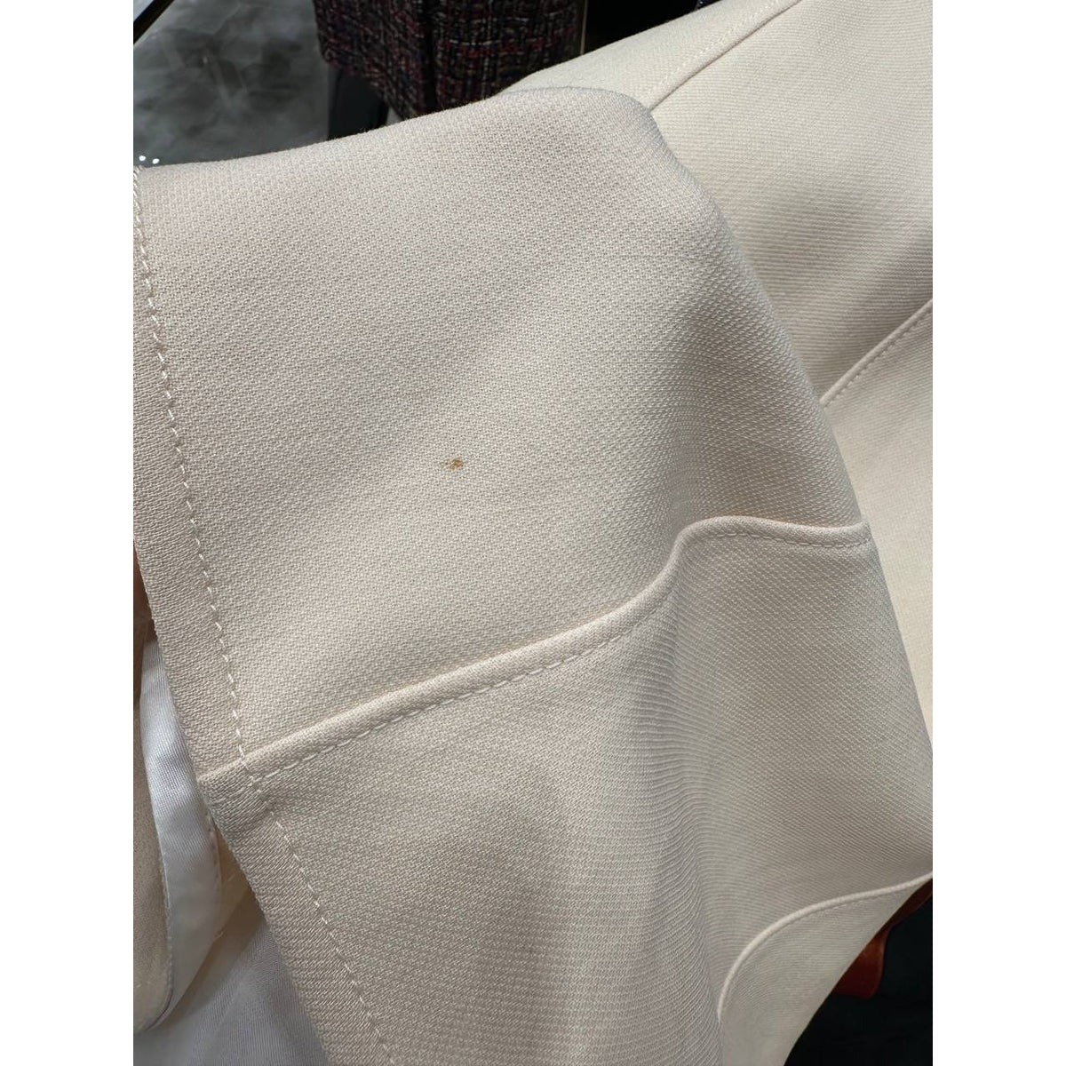 Louis Vuitton Navy & Cream Ribbed Knit Dress, FR 42 Pre-owned