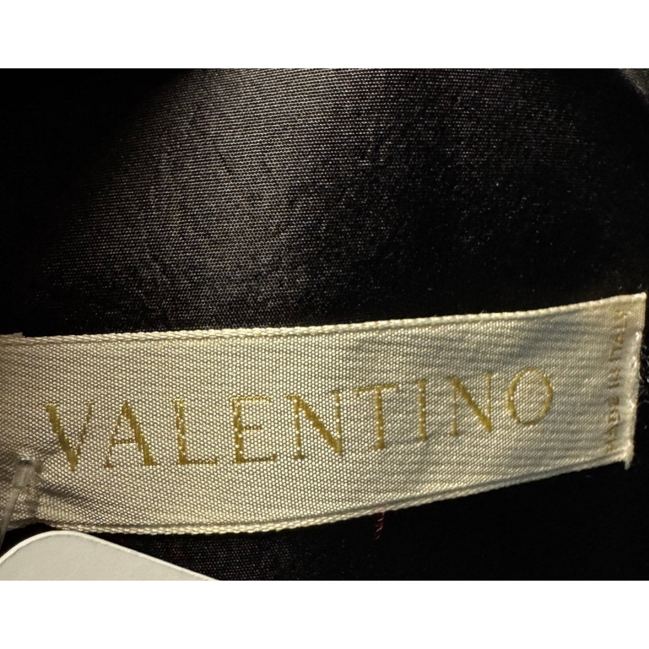 Valentino  Black High-Waist Silk Skirt Bow Detail US6 Pre-owned
