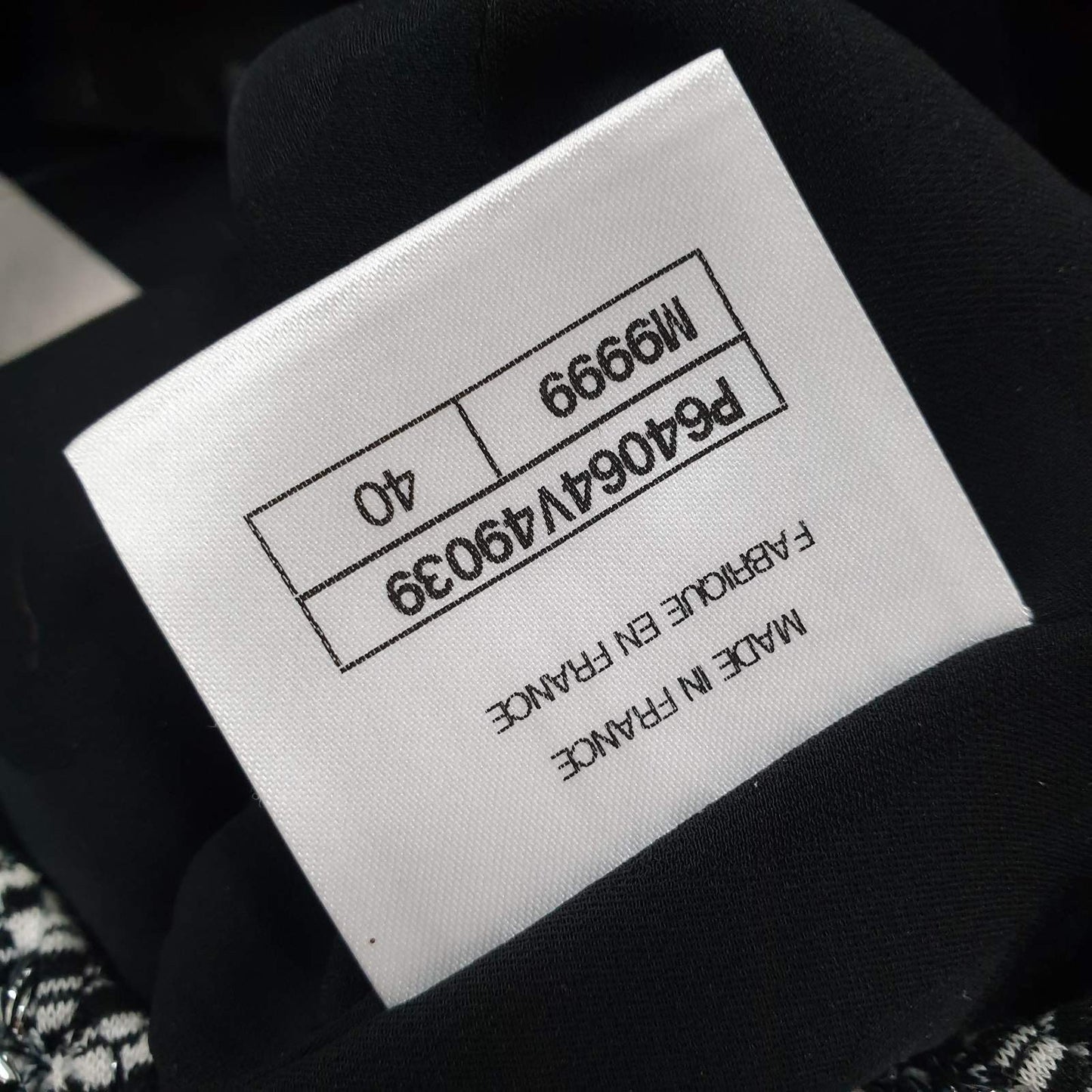 Chanel 2020 Tweed Romper, Black & Metallic, Size 40 Pre-owned