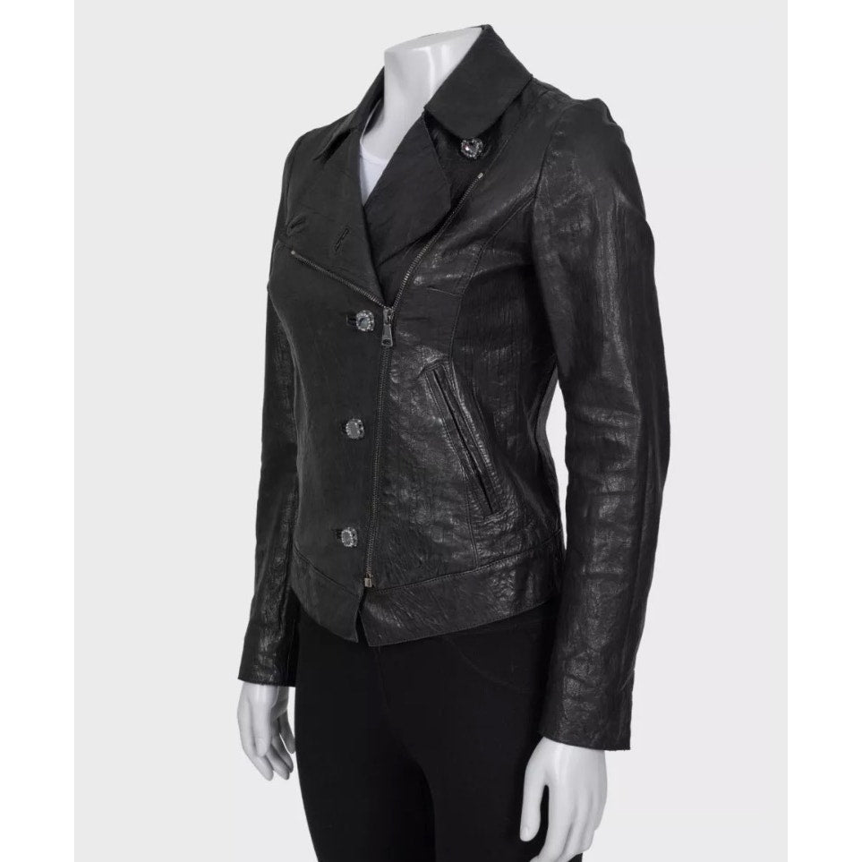 Dolce & Gabbana Black Leather Jacket EU 36 / S pre-owned
