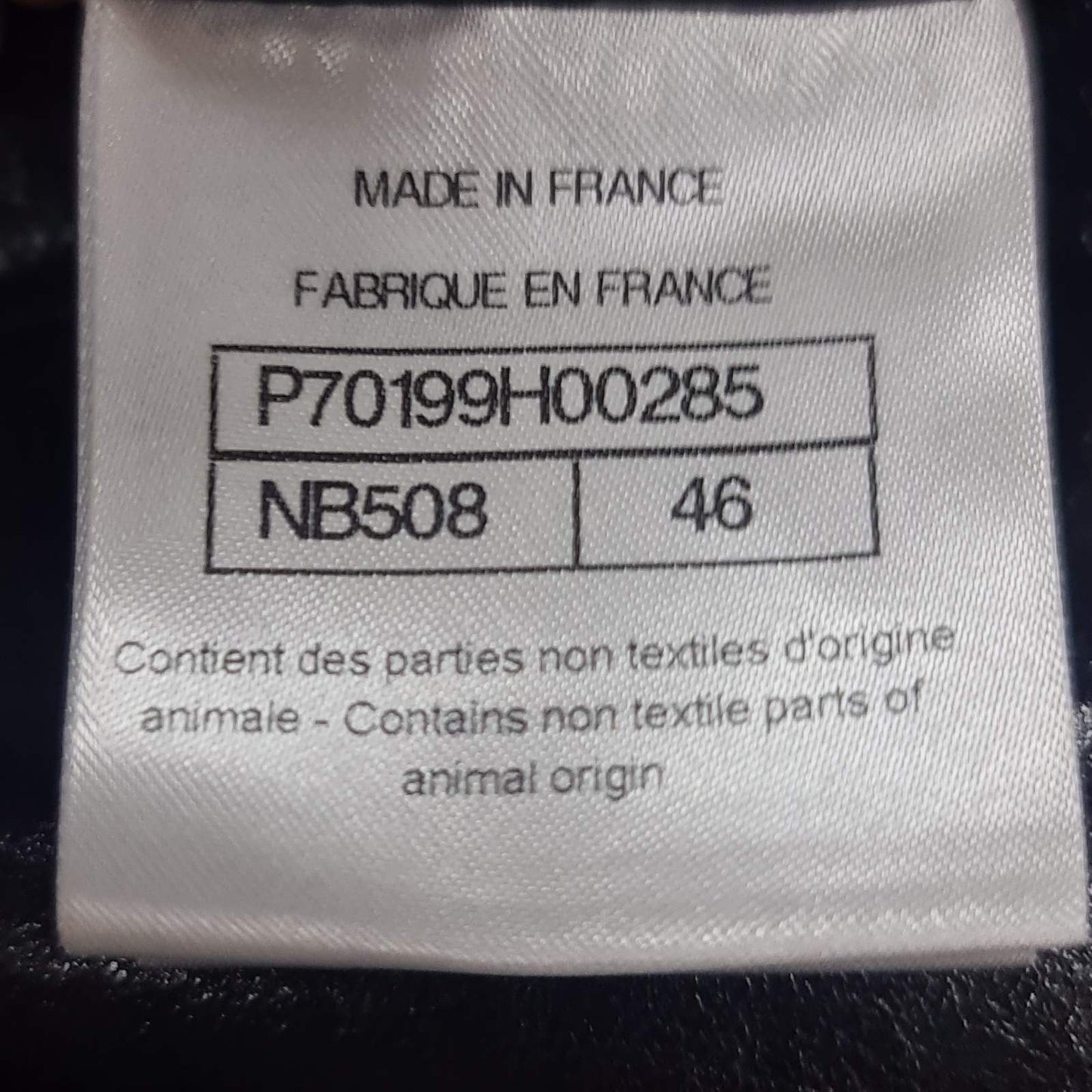 Chanel Black Leather Camellia CC logo Shorts Sz.46 pre-owned