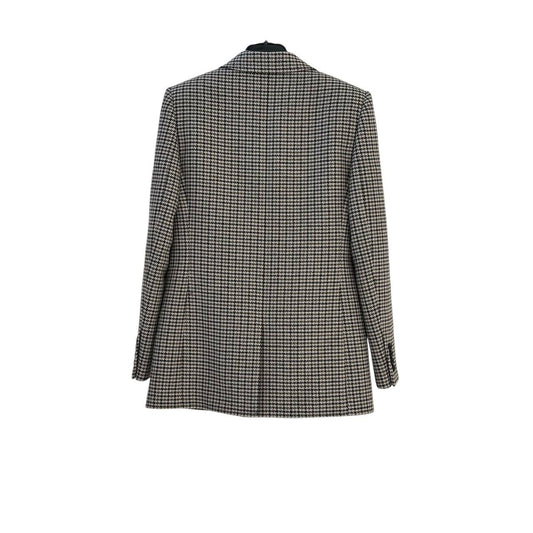 Saint Laurent Four Pocket Houndstooth Wool Blazer Sz.38 Pre-owned