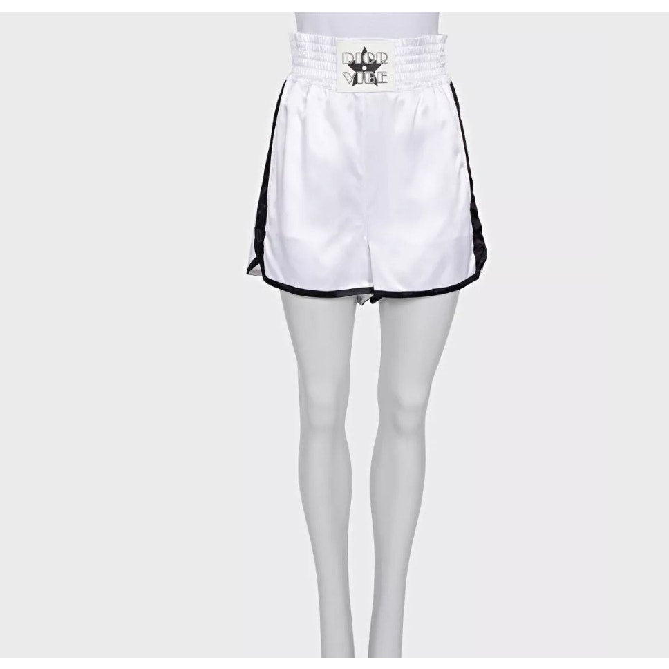 Christian Dior White Viscose Black Trim Suit - Size XS  Pre-owned