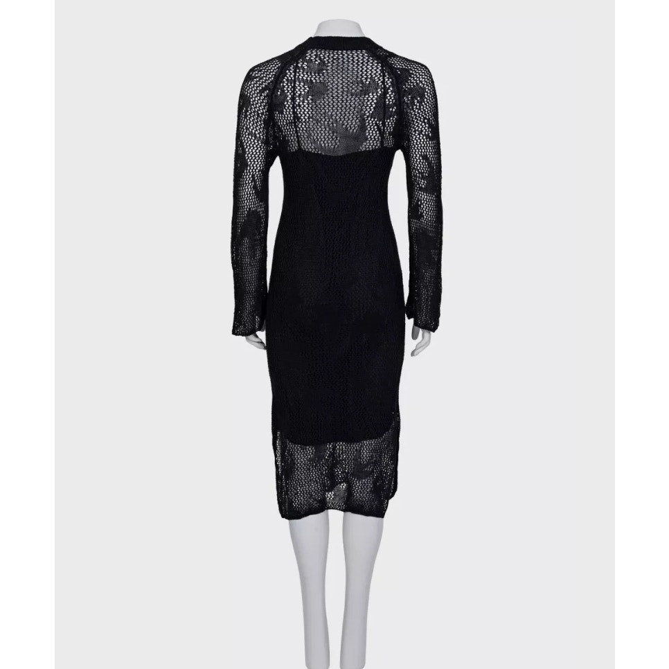 Alexander McQueen McQ Knitted Linen Dress - Size S Pre-owned