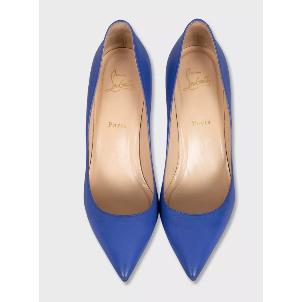 Christian Louboutin Blue Leather Pumps - Size 40 Pre-owned