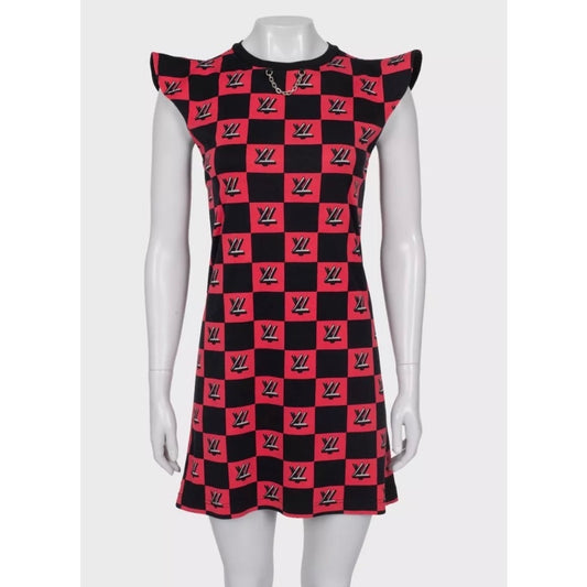 Louis Vuitton Monogram Check Cotton Dress - Size XS Pre-owned