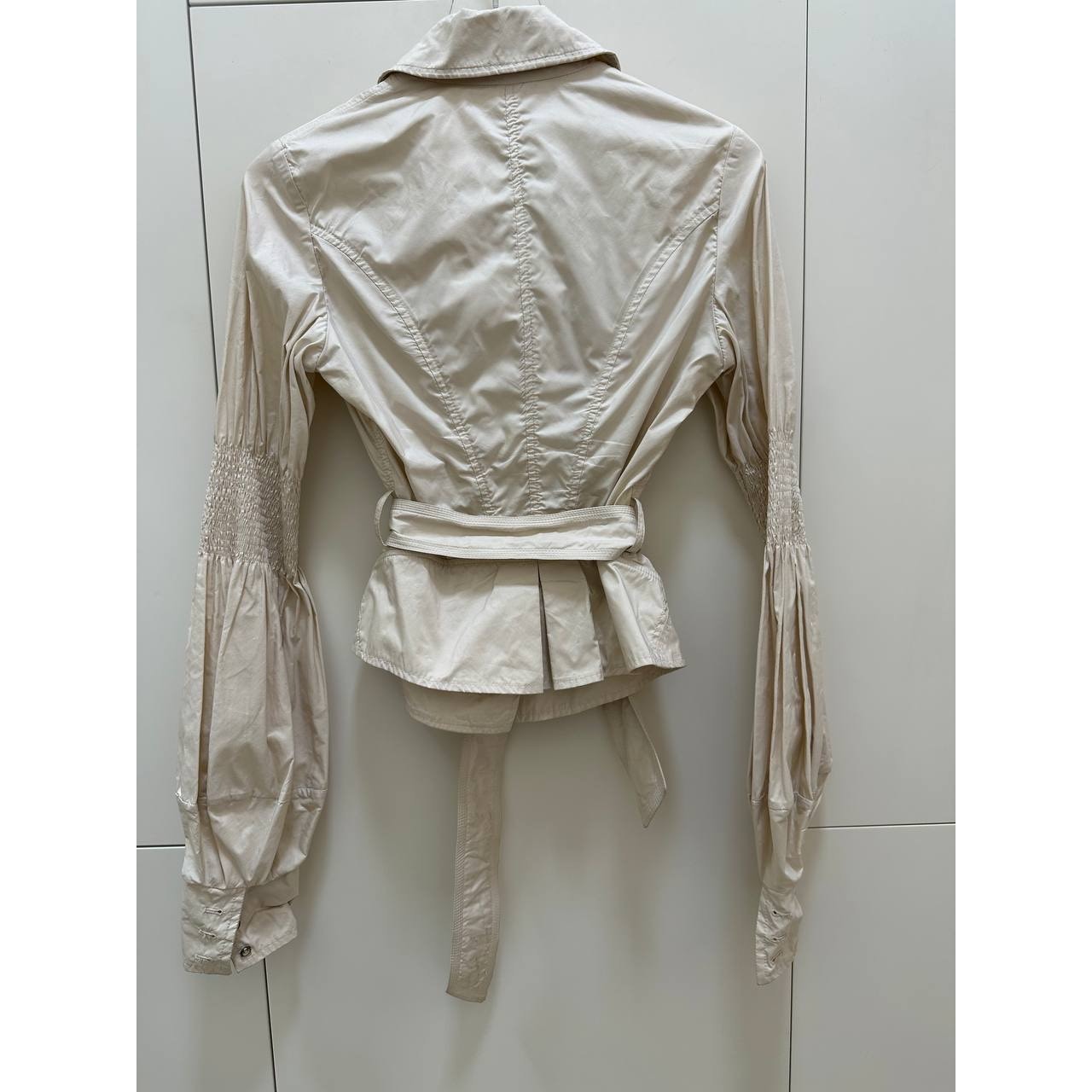 Ermanno Scervino Chic Ivory Fitted Jacket Sz.44 It Pre-owned
