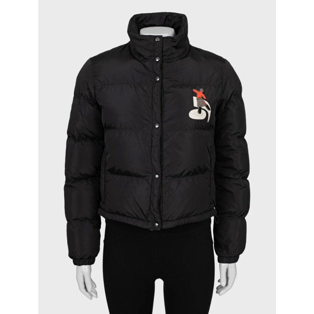 Prada Black Ski Jacket with Patches M / IT42 pre-owned
