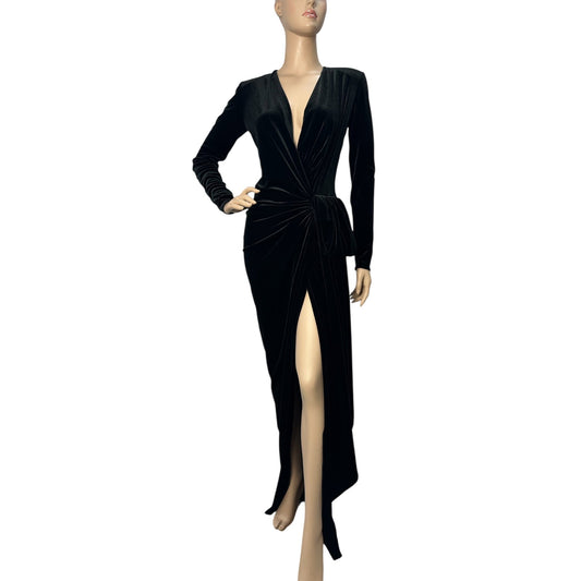 Alexandre Vauthier Velvet Wrap Dress Size 36 Pre-owned