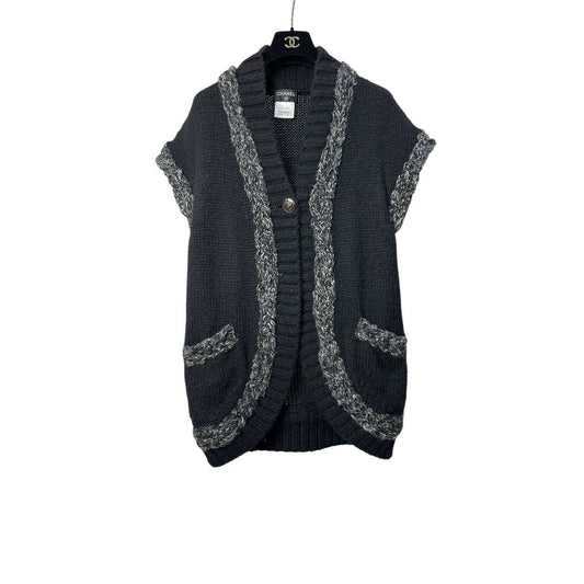 Chanel Wool-Blend Knit Vest, Size FR36 (XS-S) Pre-owned