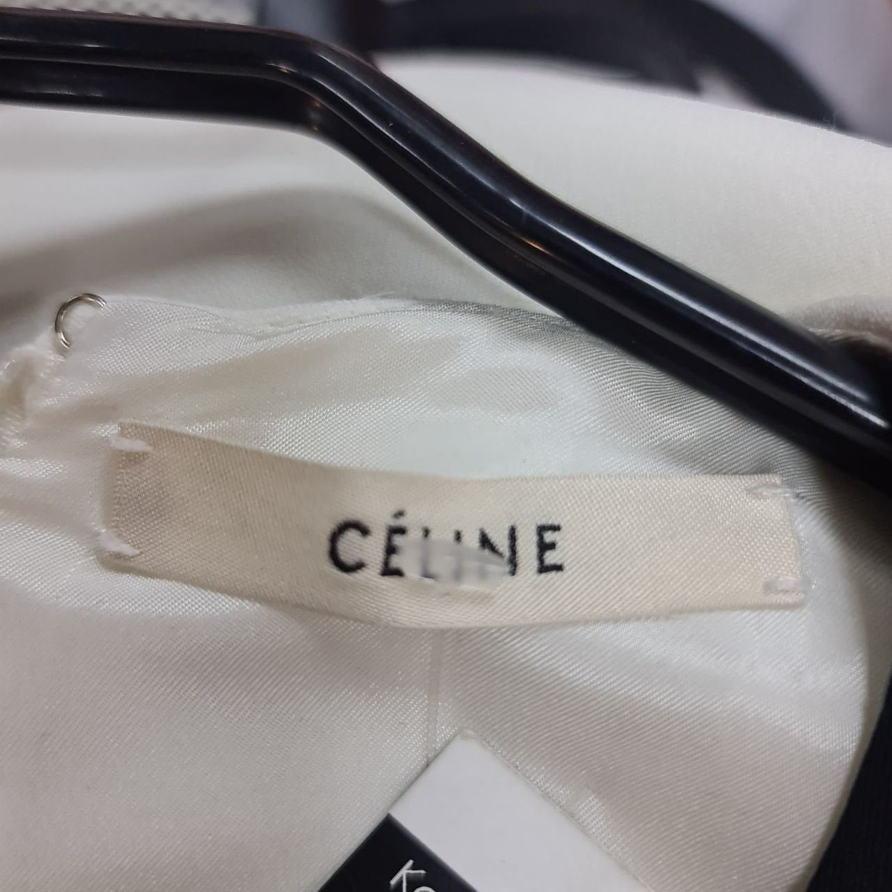 Celine Refined Black White Mini Dress Sz.40 Pre-owned