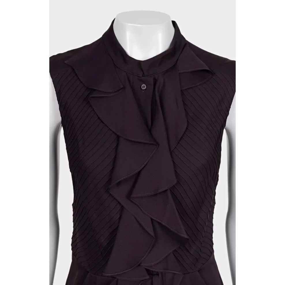 Celine Purple Silk Dress  Sz.38 Pre-owned