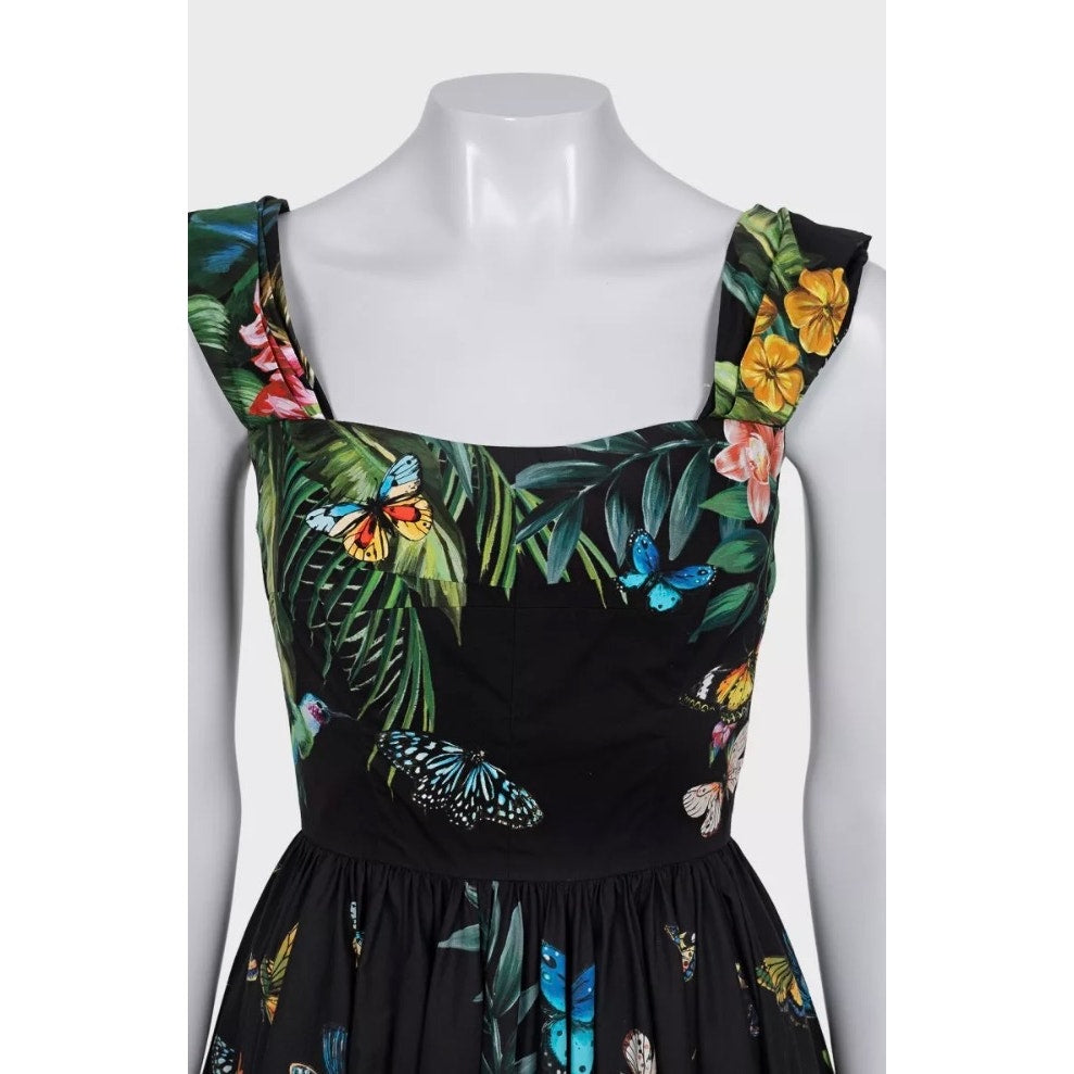 Dolce & Gabbana Bright Print Cotton Mini Dress IT40/S pre-owned