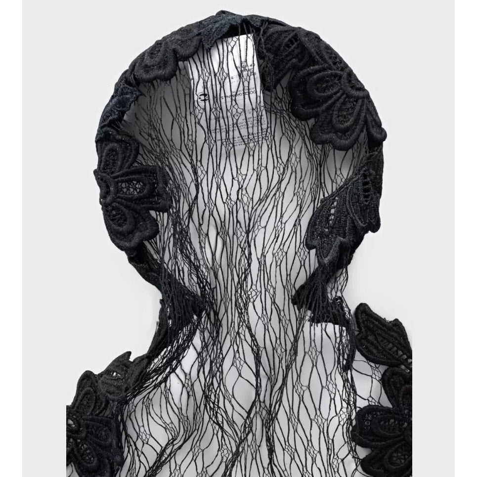 Dolce & Gabbana Black Lace Veil Headband Pre-owned