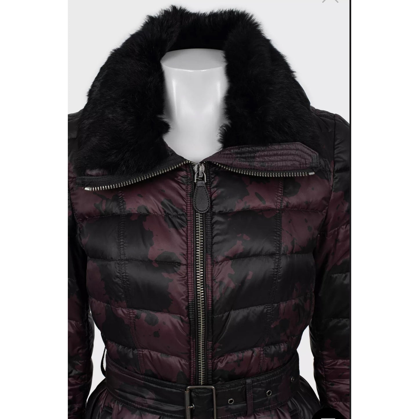 Burberry Brit Printed Fitted Down Coat  Sz.S Pre-owned