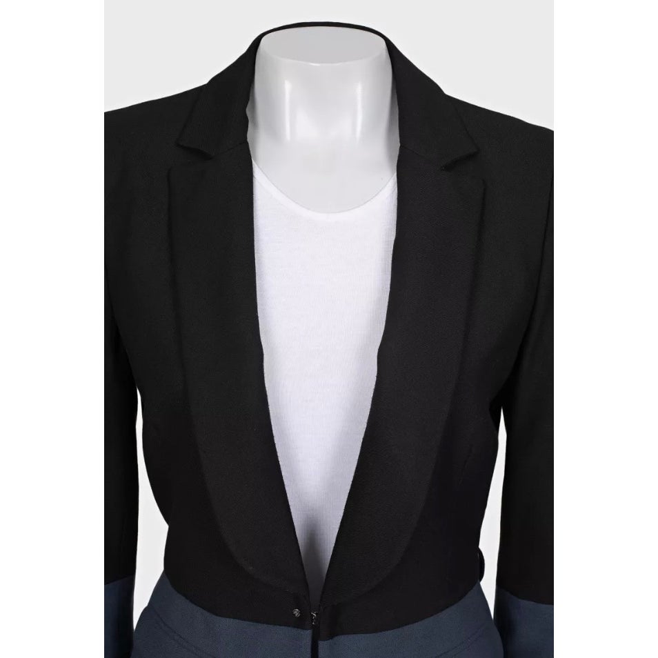 Just Cavalli Black Fitted Blazer Jacket Sz.42 Pre-owned