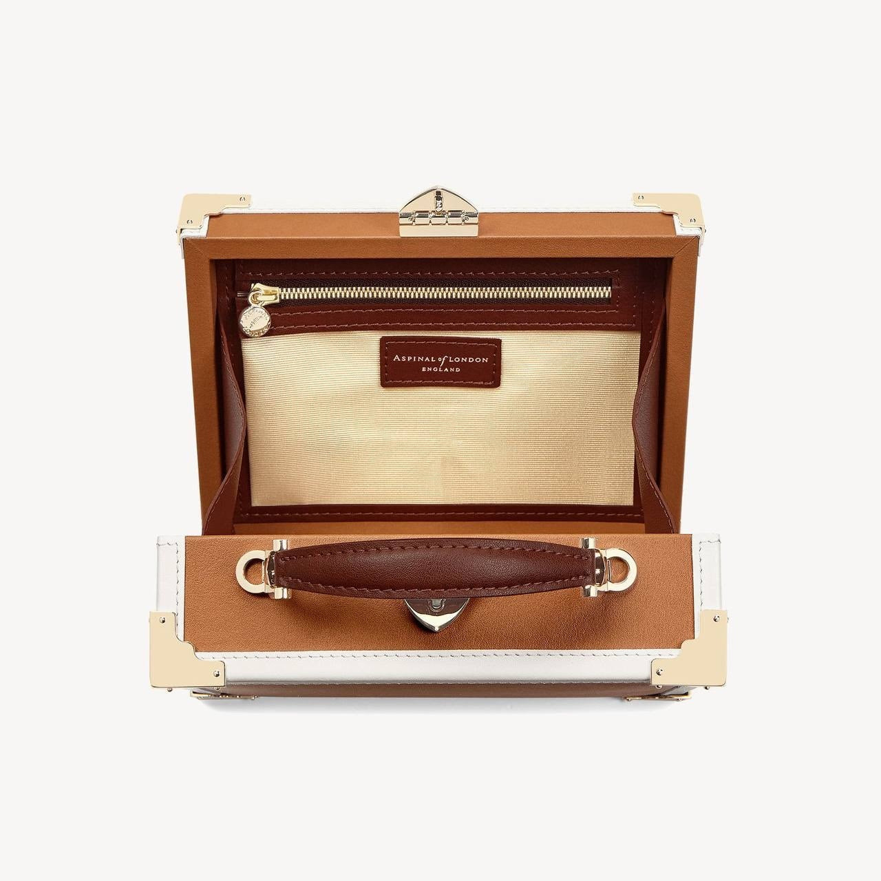 Aspinal of London Lion Head Box Trunk Crossbody Bag pre-owned