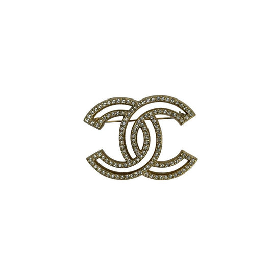 Chanel CC Crystal Brooch Pre-owned