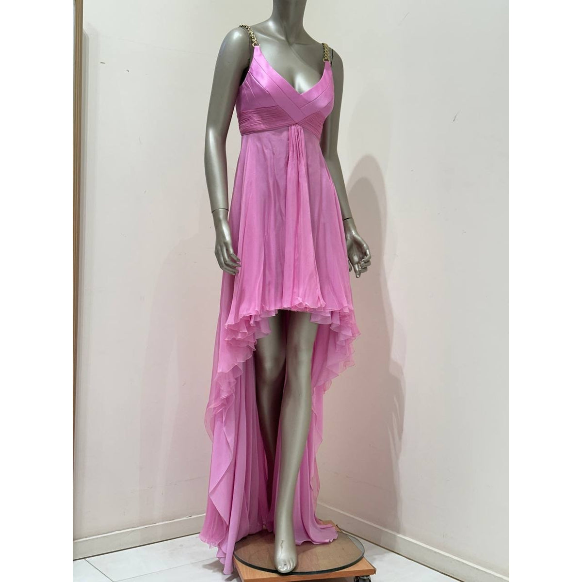 Gianni Versace Pink Runway Evening Dress IT 40 Pre-owned