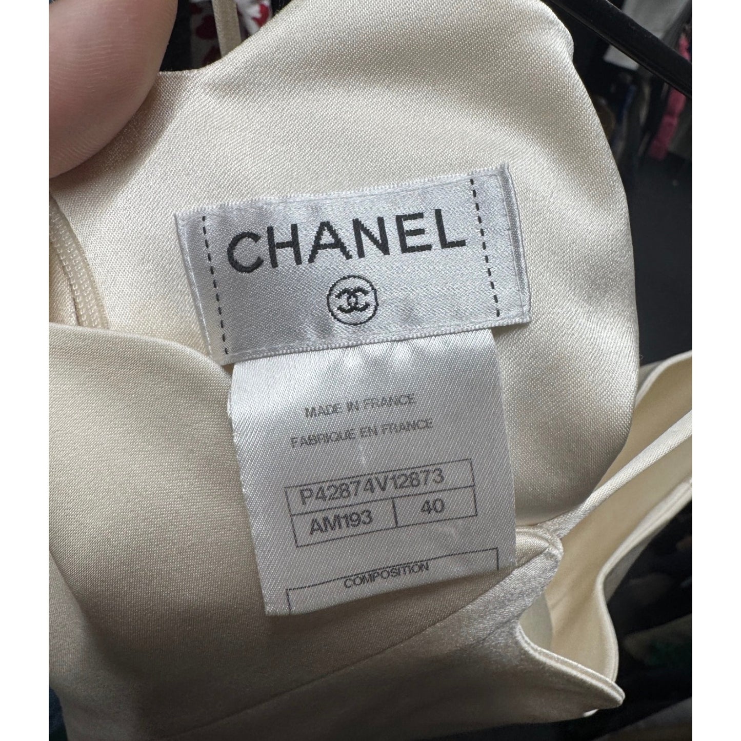 Chanel Silk Fitted Tank Top Sz.40 Pre-owned