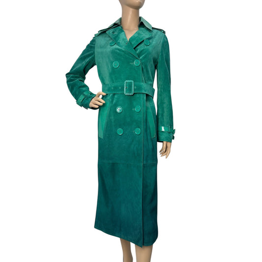 Burberry Prorsum Dégradé Suede Trench Coat Size 42 Pre-owned