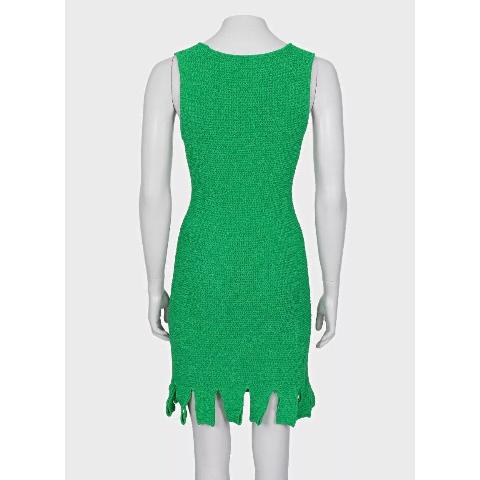 Bottega Veneta Green Knitted Dress XS Pre-owned