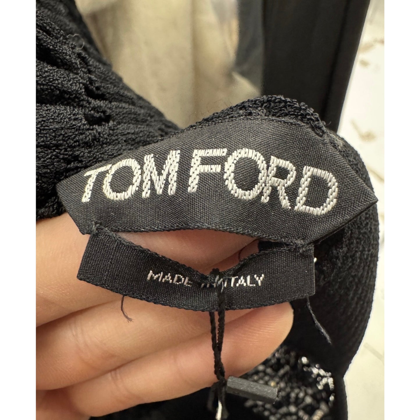 Tom Ford Black Knitted Dress - Size S Pre-owned