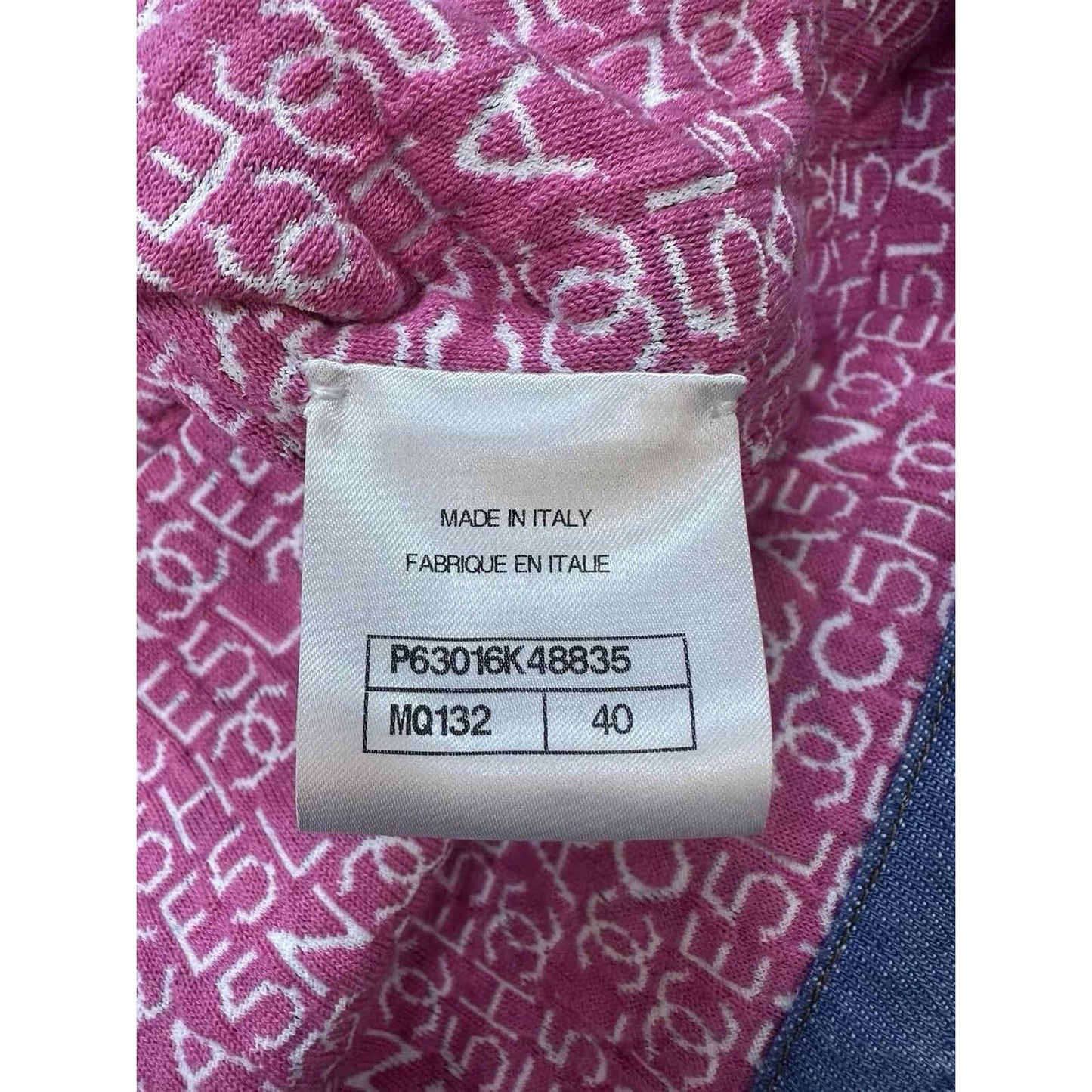 NWT CHANEL 20P Denim Jacket Sz.40 Pre-owned