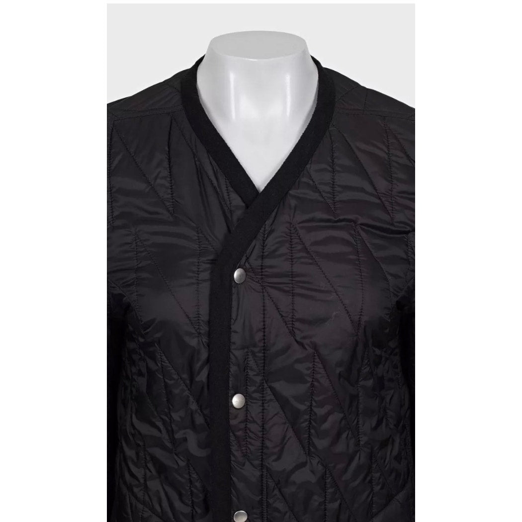 Rick Owens Black Straight Snap Button Jacket Coat IT 40 S Pre-owned