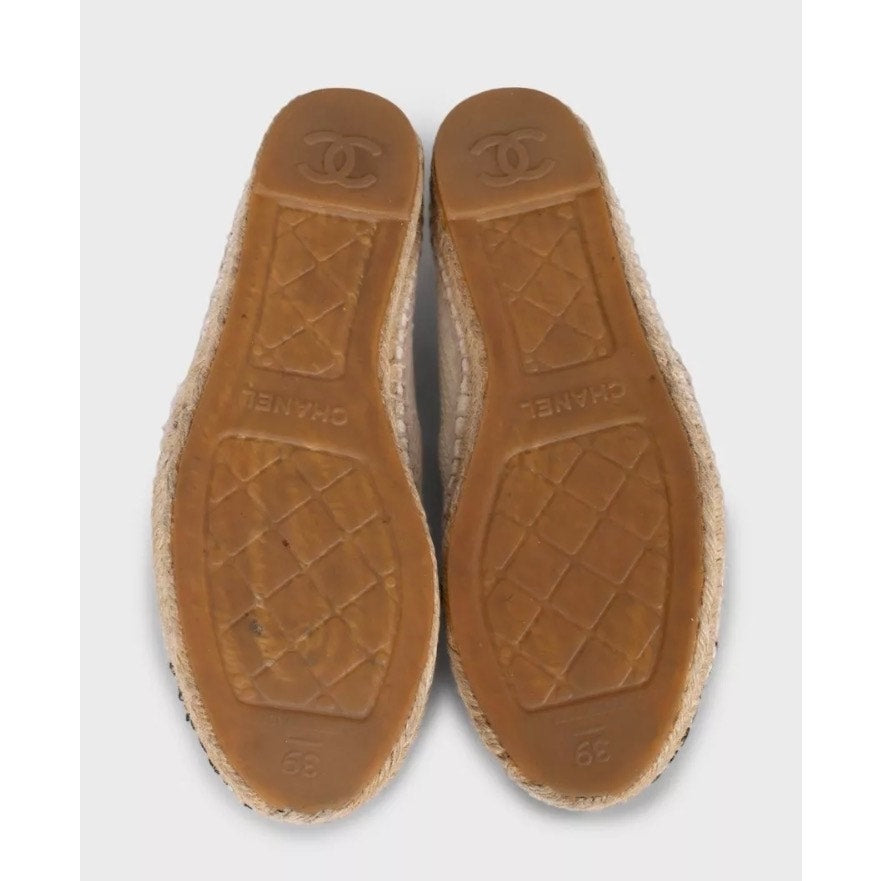 Chanel White Textile Espadrilles - Size 39 Pre-owned