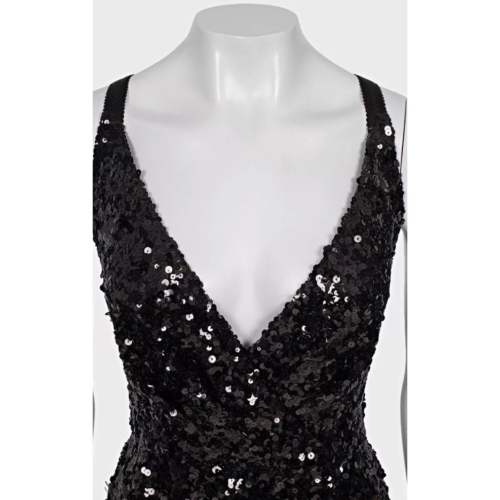 Dolce & Gabbana Black Sequin Party Dress - Size IT42/M pre-owned