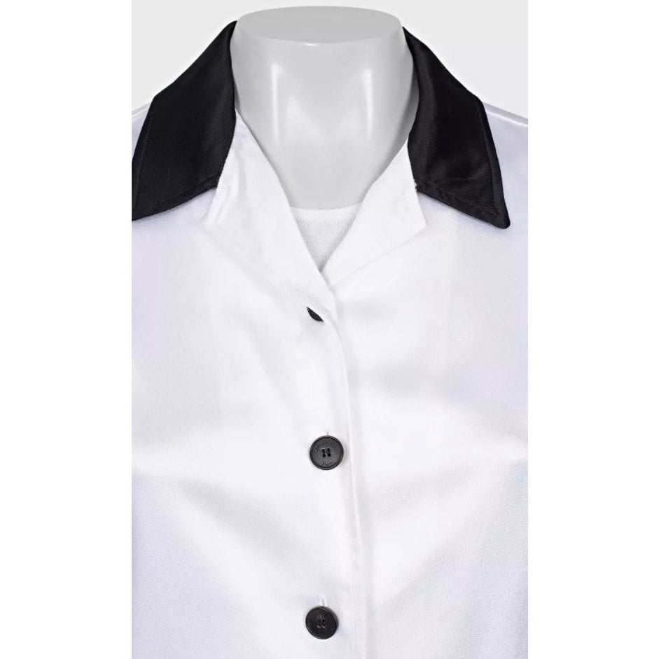 Christian Dior White Viscose Black Trim Suit - Size XS  Pre-owned